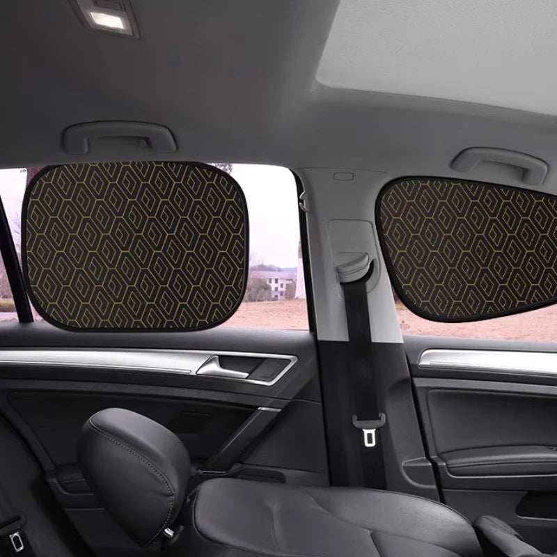 🚗💥Pare-Soleil Vitres Latérales Voiture – Anti-UV, Courbé, Universel, Film Statique, 5 Configurations, Idéal Protection Conducteur & Passagers ☀️