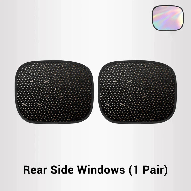 🚗💥Pare-Soleil Vitres Latérales Voiture – Anti-UV, Courbé, Universel, Film Statique, 5 Configurations, Idéal Protection Conducteur & Passagers ☀️